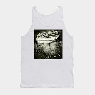 Old Rowing Boat at Brancaster , Norfolk, UK Tank Top